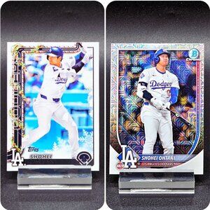 Shohei Ohtani Bowman Chrome Holiday SSP Inserts Los Angeles Dodgers Superstar